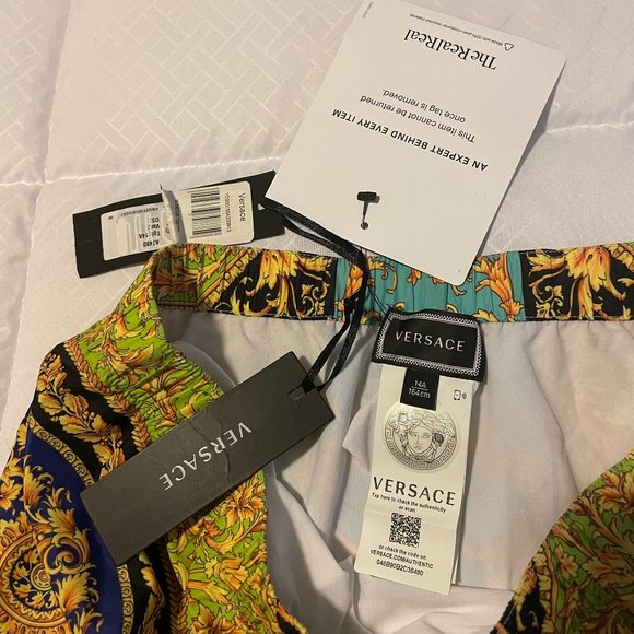 COPY - Versace Printed Swim Trunks w/ Tags - Picture 3 of 6